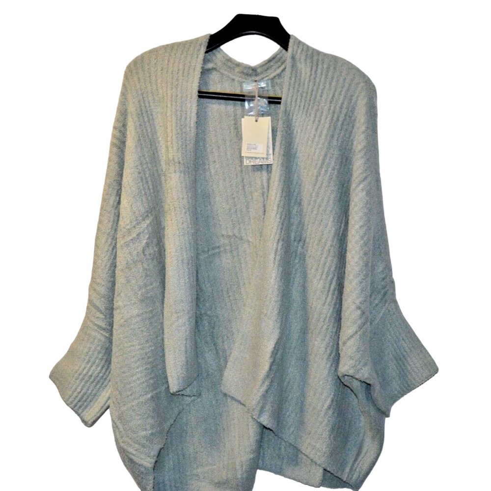 Barefoot Dreams Cozy Chic Lite Ribbed Shrug Cardigan Meadow Green 3X